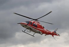 Медицински хеликоптер транспортира пострадалия мъж до София36 годишен мъж пострада тежко