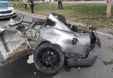 Двама шофьори са участвали в опасна гонка единият избяга след