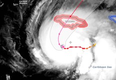 Мелиса стана най опасният ураган за Карибите тази годинаУрагана Мелиса се