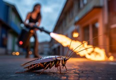 Пожарът е бил причинен от импровизираната огнехвъргачкаОпит за унищожаване на