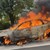Автомобил избухна в пламъци на магистрала "Тракия"