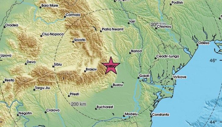 Трусът е регистриран тази сутрин в 10:23 часа Трусът е регистриран тази сутрин в 10:23 часа