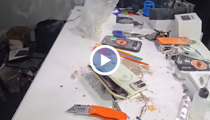 Първи случай на експлозия на смартфон за десет години тестове в популярния YouTube канал JerryRigEverything