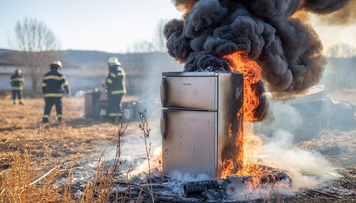 Огнеборците забелязали дима, докато се връщали от занятие