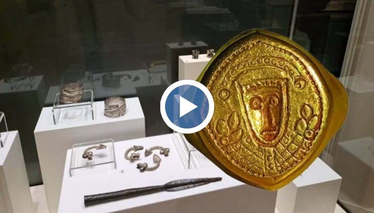 Рядка византийска монета и златен печат откриха в основите на сграда в Плиска