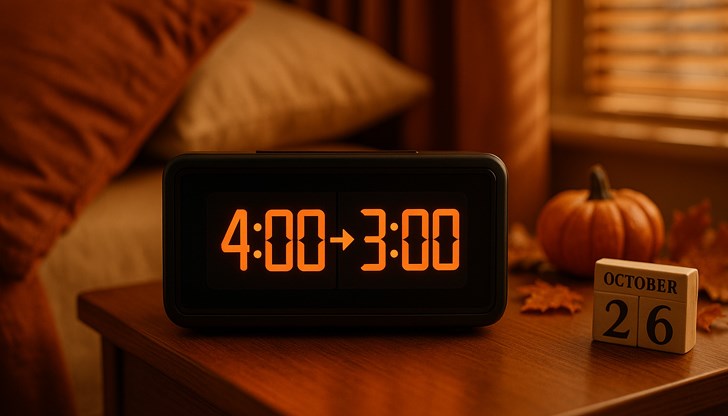 В 04:00 часа ще върнем стрелките с един час назад, напомнят от БИМ В 04:00 часа ще върнем стрелките с един час назад, напомнят от БИМ