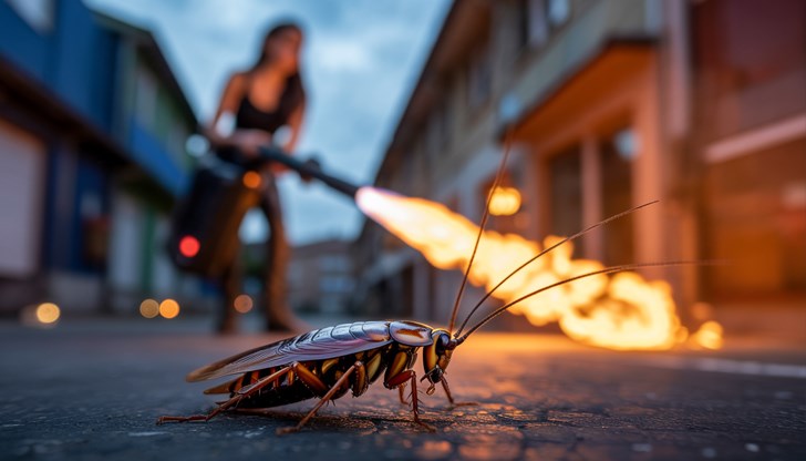 Пожарът е бил причинен от импровизираната огнехвъргачка