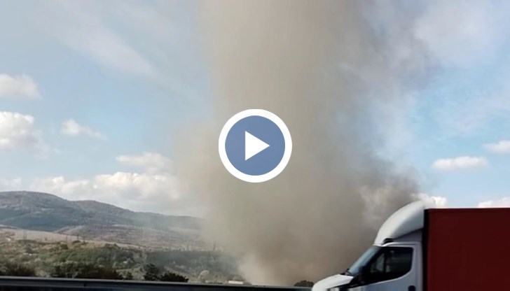 Огънят е тръгнал от силно омаслени стружки