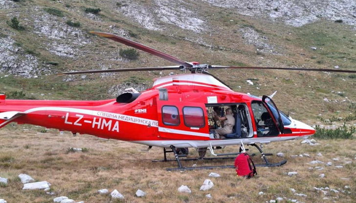 Спасителен хеликоптер транспортира момчето в ПироговДетето, което пострада днес следобед