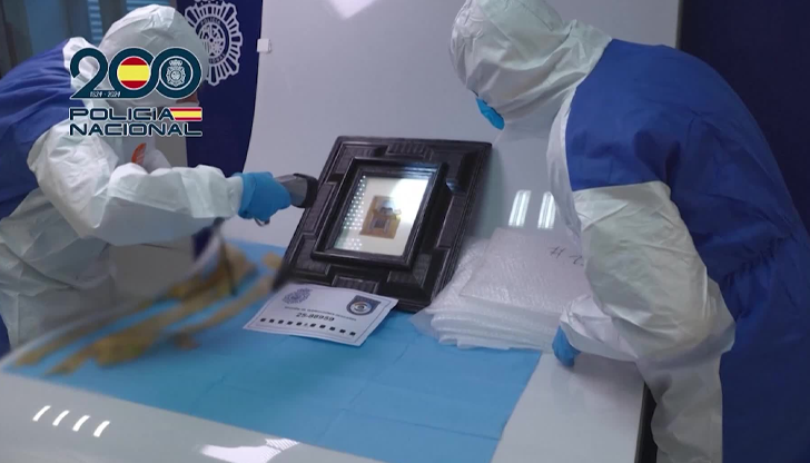 Полицията намери творбата Натюрморт с китара в Мадрид след две