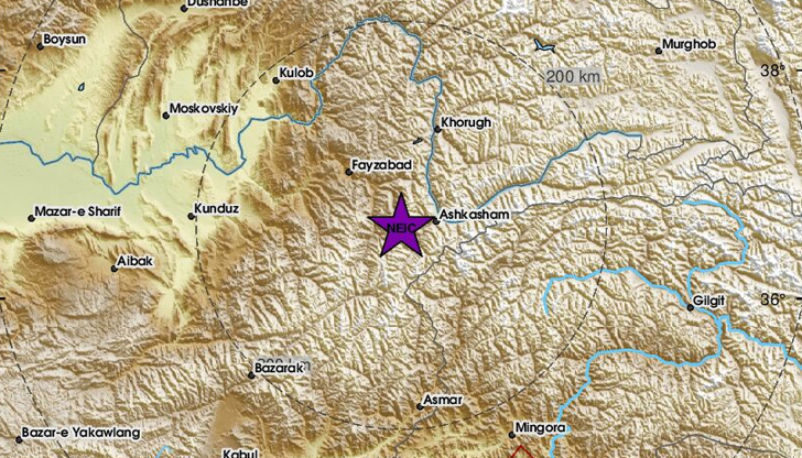 Трусът е бил на голяма дълбочина и е усетен в