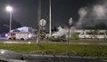 Кола се запали след удар в стълб на булевард "Липник"
