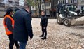 Ремонтите в Русе продължават и в дъжда