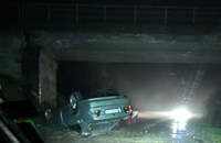 BMW се обърна по таван край Хиподрума