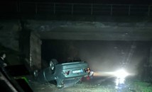 BMW се обърна по таван край Хиподрума