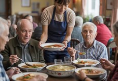 Топлият обяд включва супа основно ястие хляб и десертОбщина Ветово