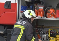 73 годишната шофьорка е в болница с множество травми след удар