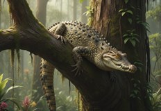 Влечугите са се катерили по клони и са се нахвърляли