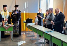 Главиницкият епископ Макарий отслужи водосвет за здраве и благоденствиеС водосвет