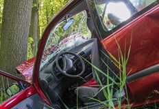 Колата на загиналите се е забила в крайпътно дървоМъж и