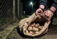 Старите познайници на полицията са изнасяли чували с картофи от