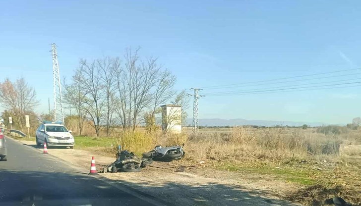 60-годишен мъж се блъсна в друг мотоциклет