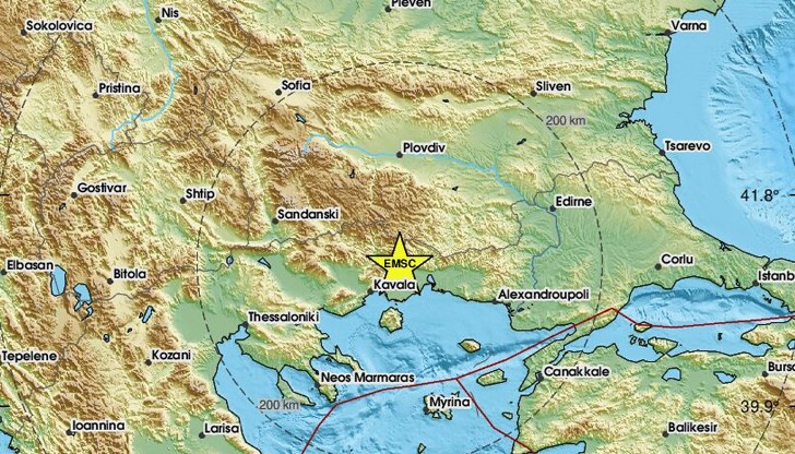 Земетресението край Ксанти се усети силно в Пловдив