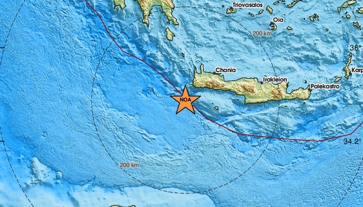 Трусът е регистриран в 21:21 часа Трусът е регистриран в 21:21 часа