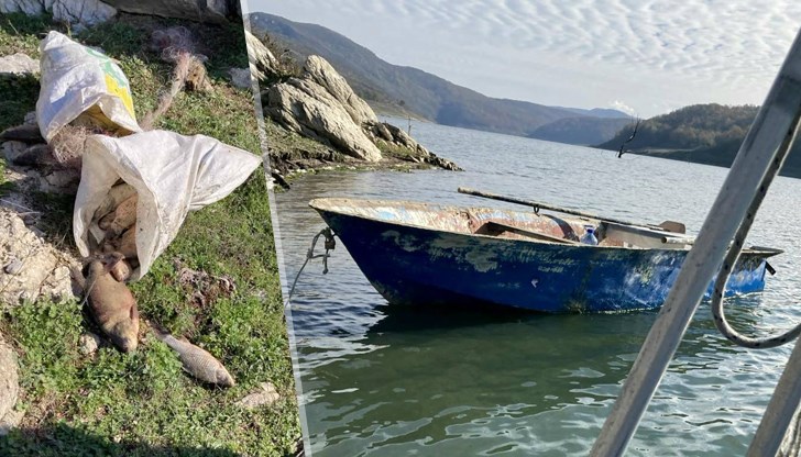 Нарушителите изоставиха лодка и 35 килограма риба