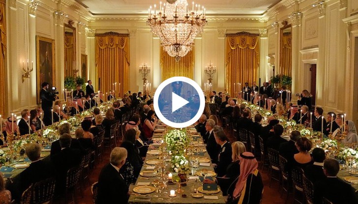 Президентът се пошегува, че синът му Барън е по-впечатлен от португалеца, отколкото от баща си