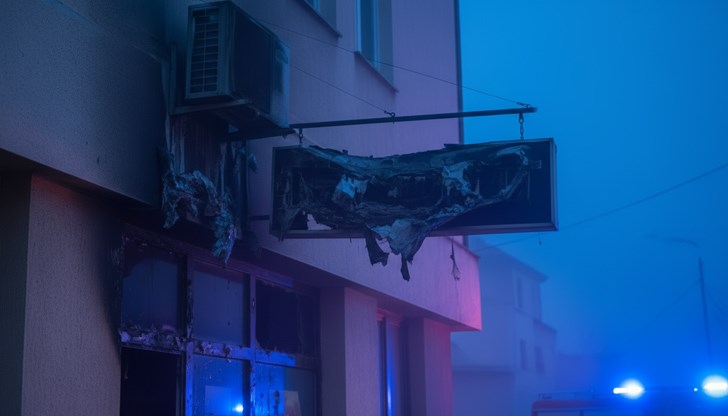 Полицейски патрул е потушил огъня с пожарогасител преди пристигането на пожарникарите Полицейски патрул е потушил огъня с пожарогасител преди пристигането на пожарникарите