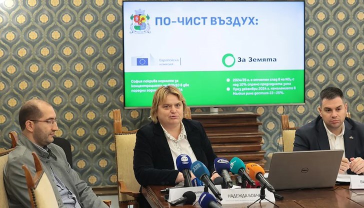 Азотният диоксид в центъра спадна с над 10 процента за миналата зима