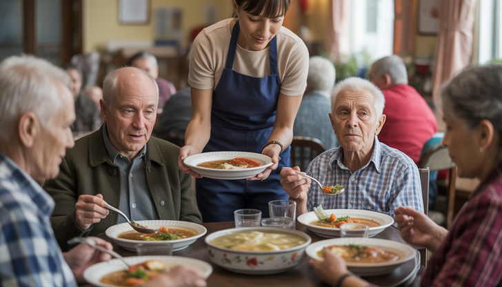 Топлият обяд включва супа, основно ястие, хляб и десертОбщина Ветово