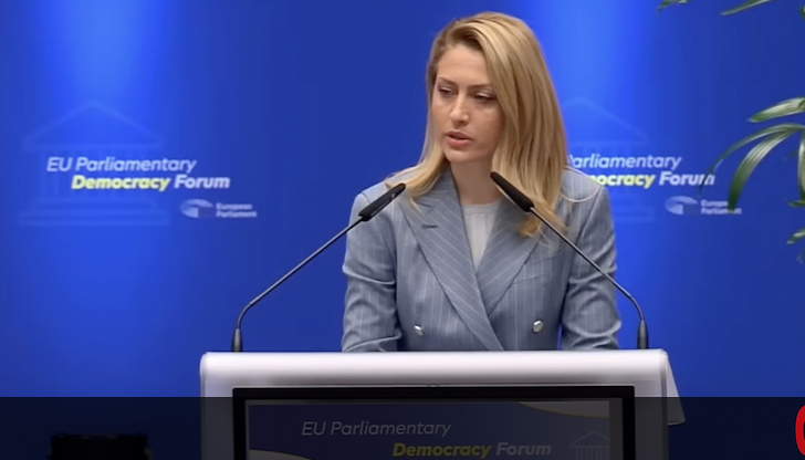 В 5-минутното си изказване на форум в Брюксел Назарян трудно