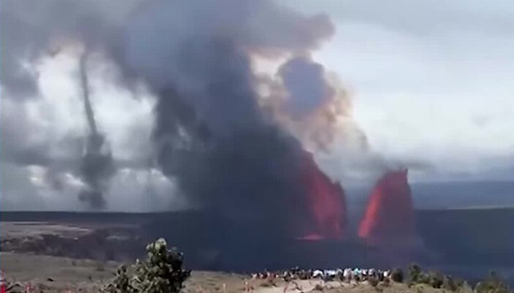 Явлението, наподобяващо торнадо, е заснето от камери на Хавайските островиИзключително