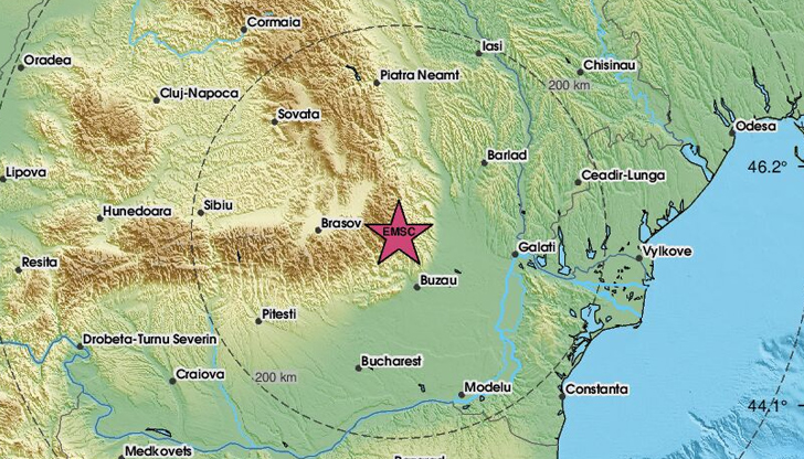 Епицентърът е на дълбочина 140 километра в сеизмичната зона на