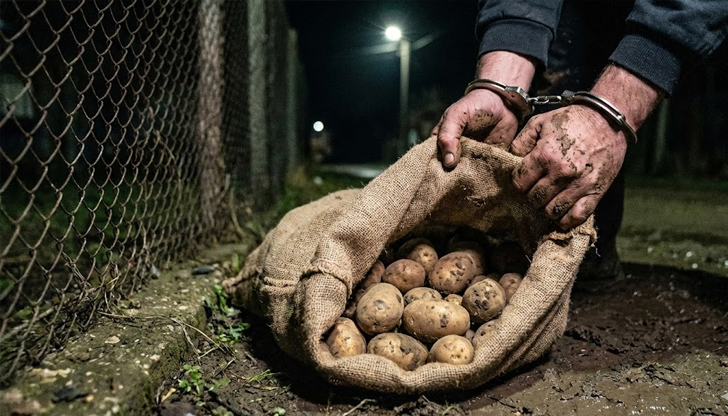 Старите познайници на полицията са изнасяли чували с картофи от