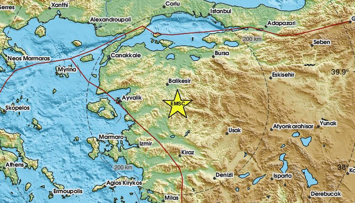 Трус с магнитуд 4,9 по Рихтер беше регистриран в СъндъргъЗеметресение