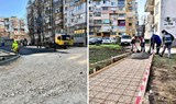 Община Русе продължава обновяването на междублокови пространства в четири района на Русе