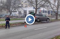 Зрелищна катастрофа на булевард "Липник"