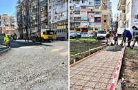 Общината продължава обновяването на междублокови пространства в четири района на Русе