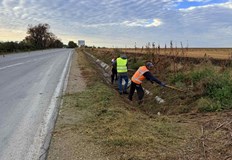 Към момента се почистват канавки и се изрязват храстиПродължава активната
