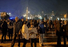 Засилено полицейско присъствие пред Съдебната палатаПореден антиправителствен протест се провежда