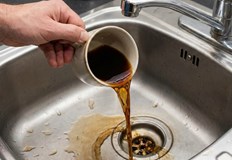 Популярният навик за изхвърляне на утайката в мивката води до