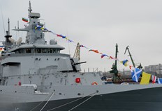 Военноморските сили приеха на въоръжение новия многофункционален патрулен кораб във