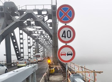 Пуснаха двупосочното движение по Дунав мост Пуснаха двупосочното движение по Дунав мост