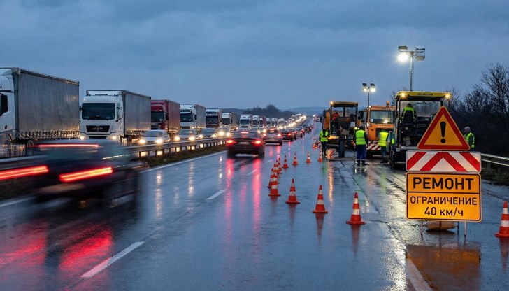 Ограничения на скоростта и движение в участъците при Борово, Иваново и Ценово