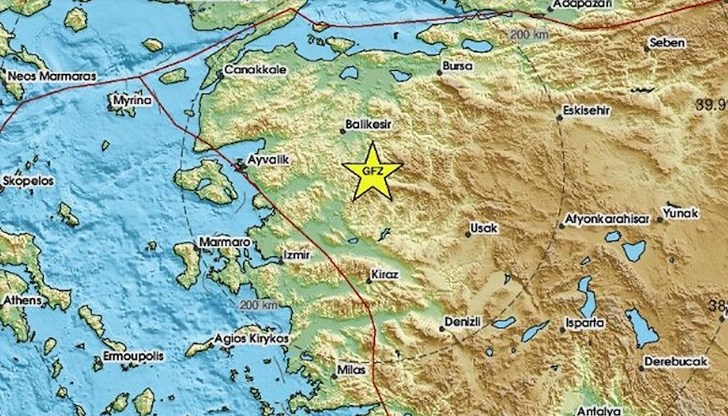 Няма данни за пострадали в окръг Балъкесир, властите извършват огледи на терен Няма данни за пострадали в окръг Балъкесир, властите извършват огледи на терен