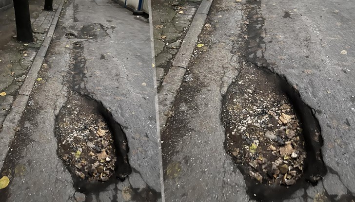 Васил Каменов алармира за опасни дупки на улица "Добри Немиров"