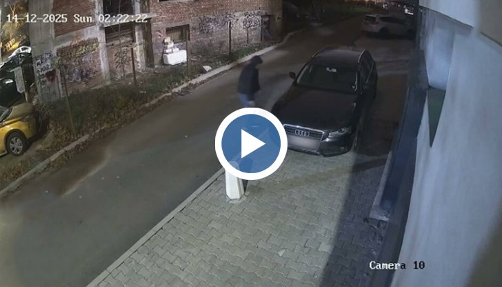 Камери заснеха извършителя в квартал "Мотописта", полицията разследва случая